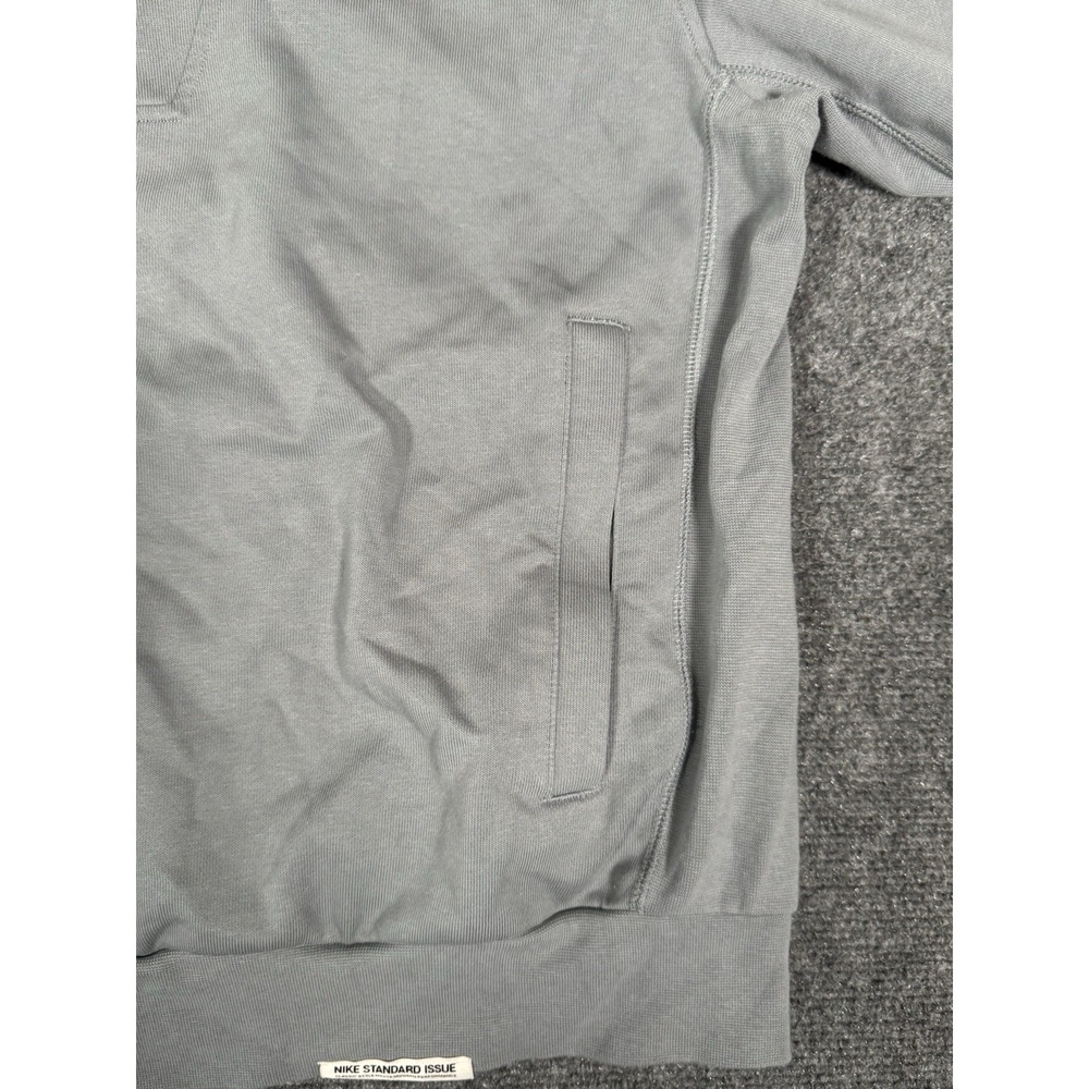 Nike Dri-Fit Standard Issue 1/4 Zip Gray Heavy Sweatshirt Pullover Mens Medium - Picture 7 of 14